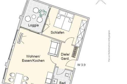 Wohnung Nürnberg Herrnhütte - 2 Zimmer, 60 m&sup2;, 375.941&euro; | Angebot:18308970