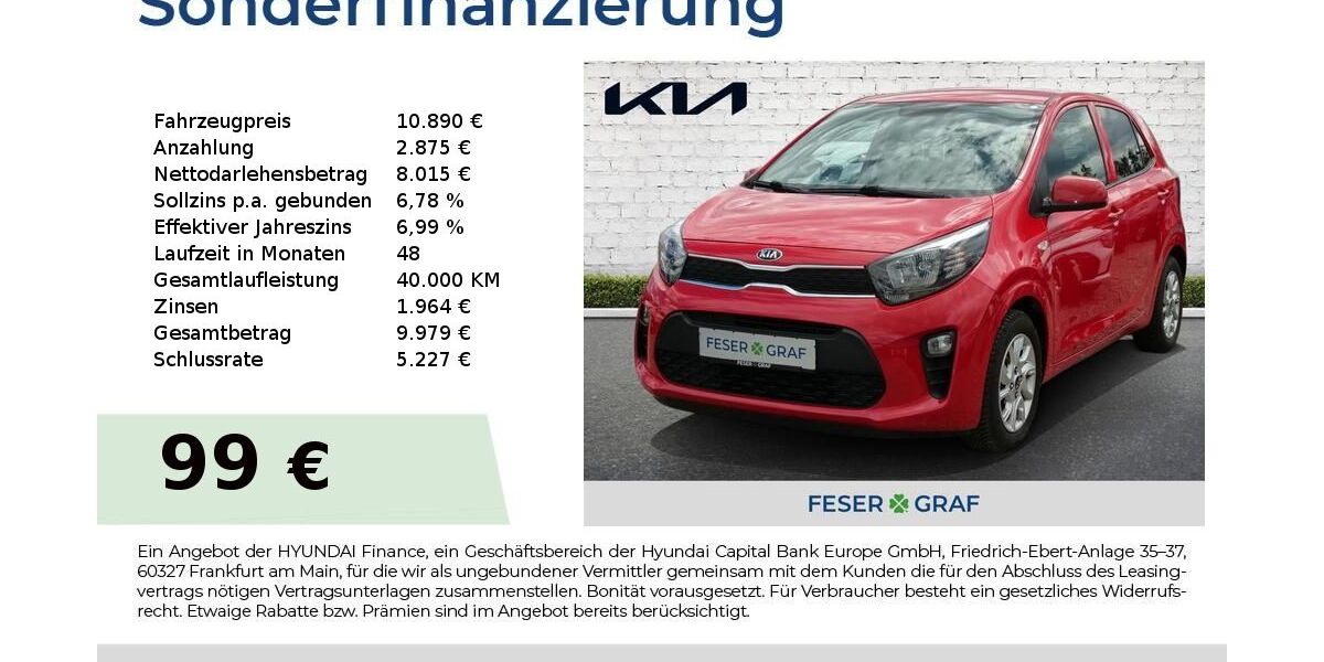 Kia Picanto 18.000 km 10.890 &euro; Roth 91154