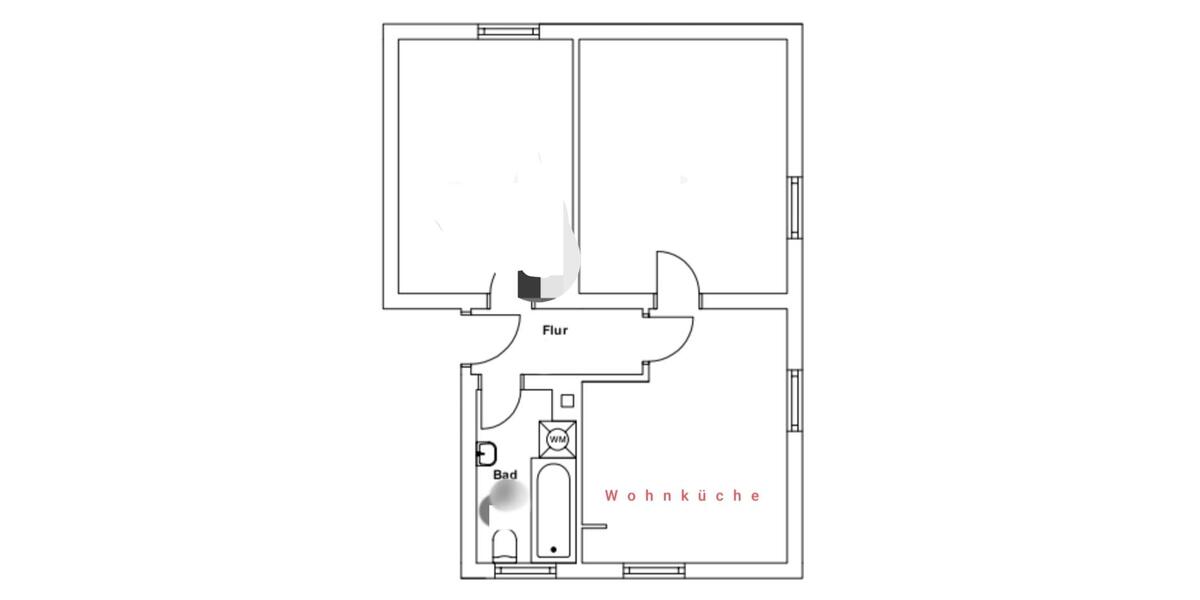 Etagenwohnung Schwabach - 3 Zimmer, 47 m&sup2;, 760&euro; | Angebot:25632242