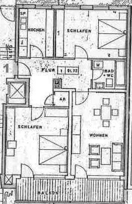 Erdgeschoßwohnung Nürnberg Altstadt, St. Lorenz - 3 Zimmer, 90 m&sup2;, 425.000&euro; | Angebot:27606813