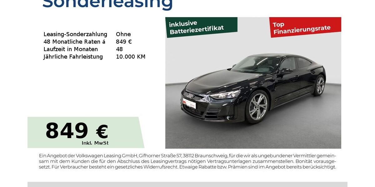 Audi e-tron GT 42.966 km 55.980 &euro; Cadolzburg 90556