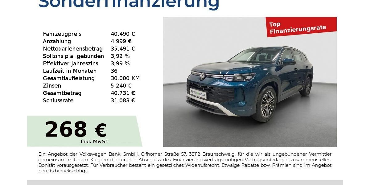 VW Tayron 25.152 km 39.990 &euro; Fürth 90763