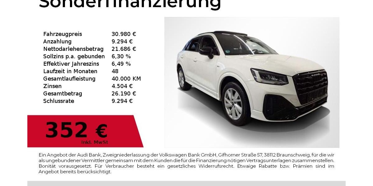 Audi Q2 52.000 km 30.980 &euro; Nürnberg 90411