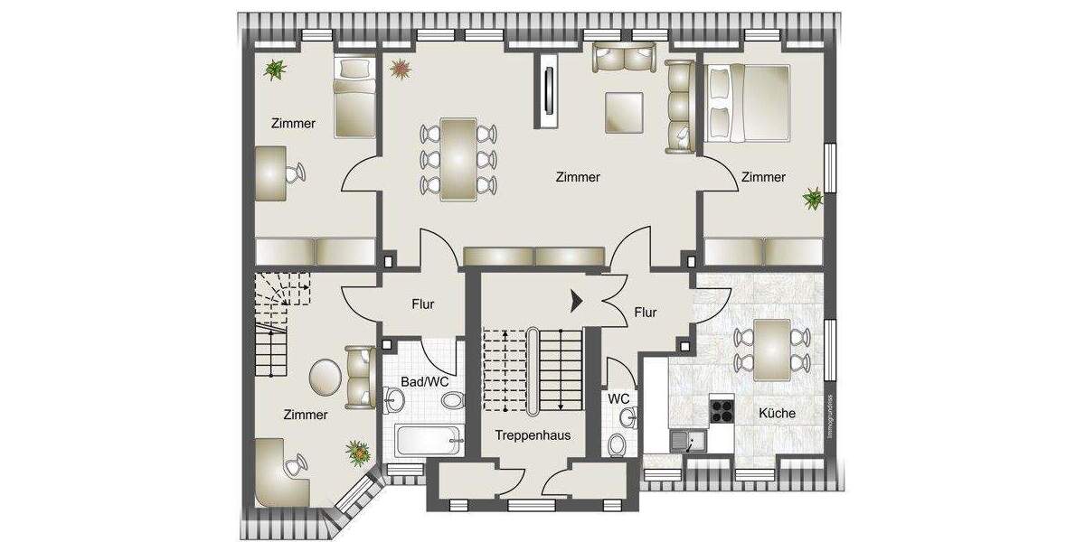 Etagenwohnung Nürnberg Gostenhof - 4 Zimmer, 124 m&sup2;, 418.000&euro; | Angebot:25879171