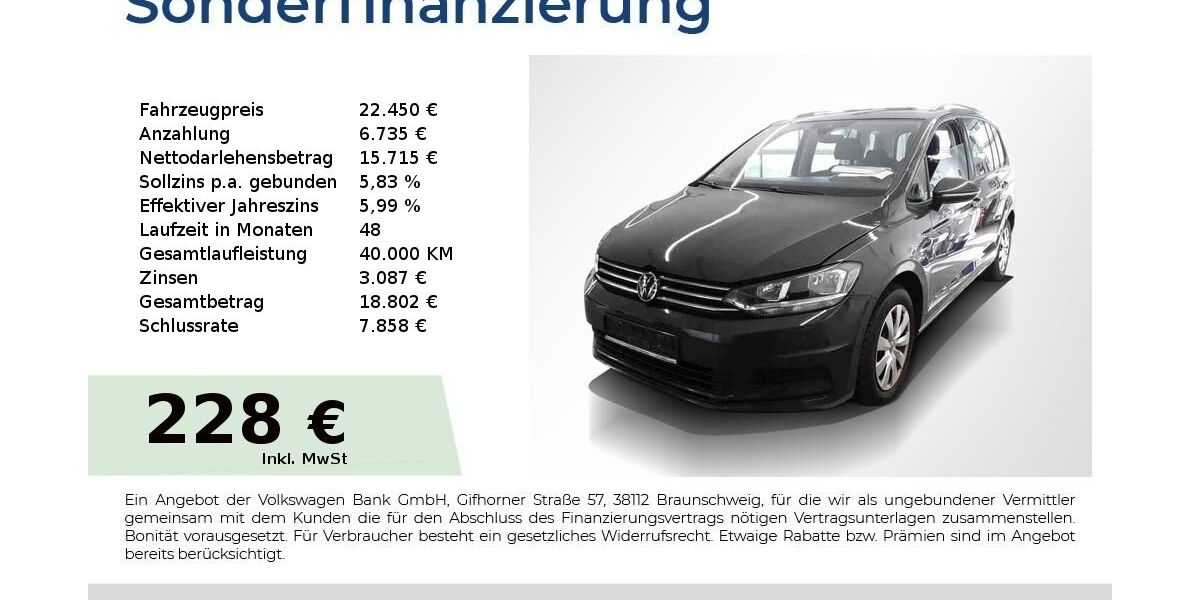 VW Touran 142.750 km 21.940 &euro; Nürnberg 90431