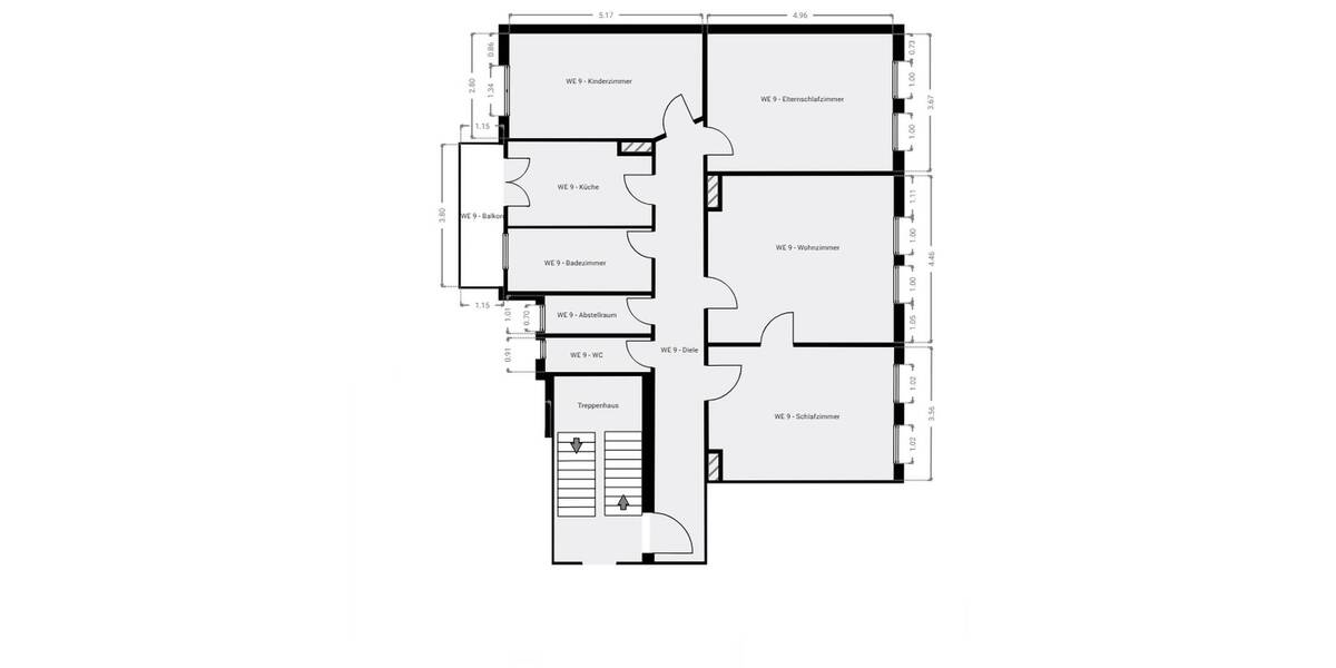 Etagenwohnung Nürnberg St Johannis - 4 Zimmer, 119 m&sup2;, 1.595&euro; | Angebot:25992811