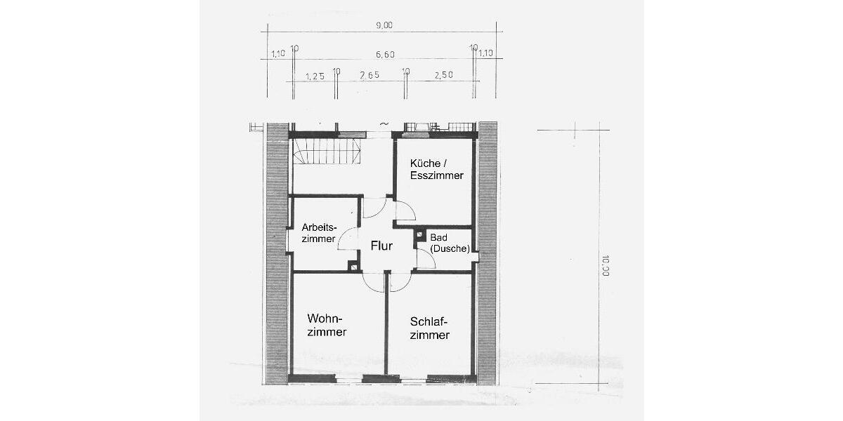 3 Zi. Wohnung im DG (2.OG) mit Stellplatz - Etagenwohnung Dechsendorf Dechsendorf | Angebot:26002016