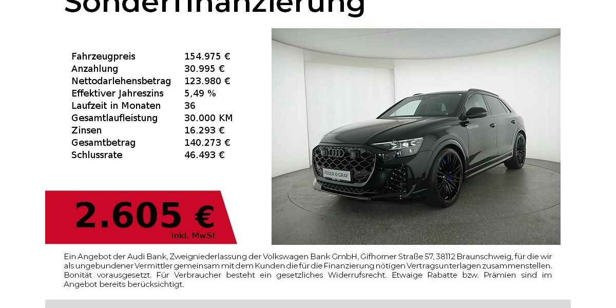Audi RSQ8 5.000 km 154.975 &euro; Nürnberg 90441