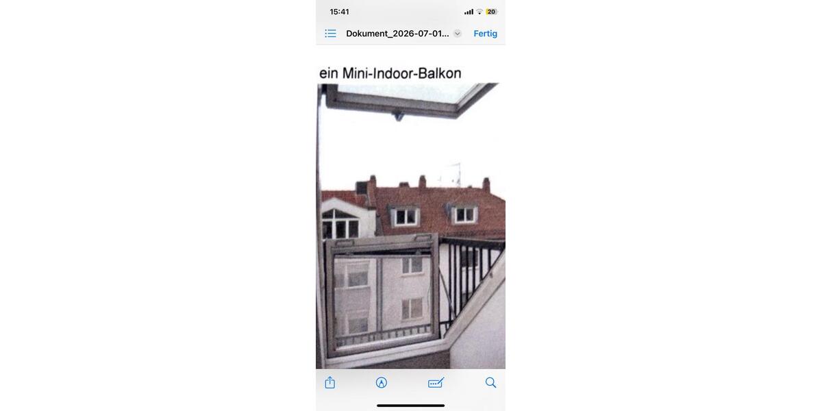 Dachgeschoßwohnung Nürnberg Gärten bei Wöhrd - 1 Zimmer, 35 m&sup2;, 144.000&euro; | Angebot:27297007