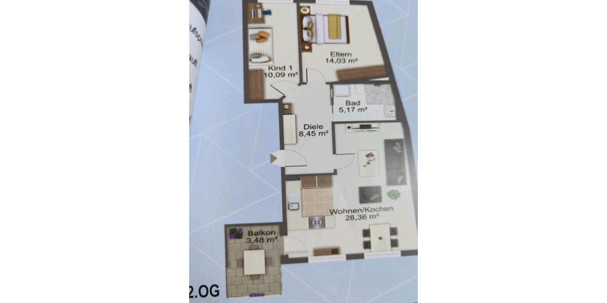 Etagenwohnung Nürnberg Erlenstegen - 3 Zimmer, 70 m&sup2;, 1.100&euro; | Angebot:25915903