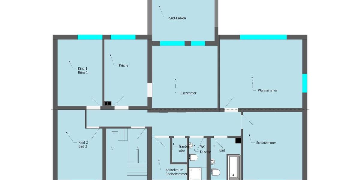 Etagenwohnung Pyrbaum - 5 Zimmer, 123 m&sup2;, 990&euro; | Angebot:26491282