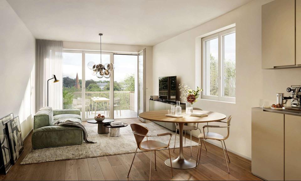 Etagenwohnung Nürnberg Gaismannshof - 2 Zimmer, 55 m&sup2;, 917&euro; | Angebot:25324155