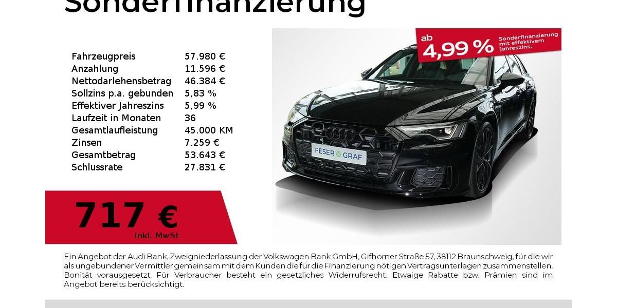 Audi A6 6.233 km 57.980 &euro; Fürth 90763