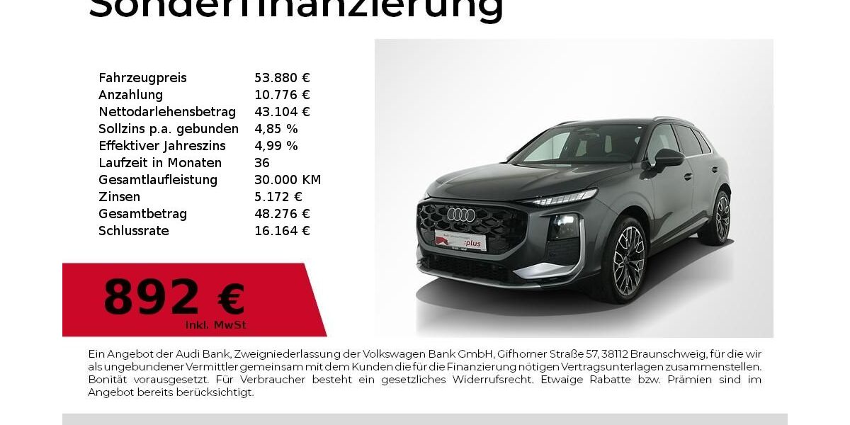 Audi Q3 4.969 km 51.480 &euro; Nürnberg 90441
