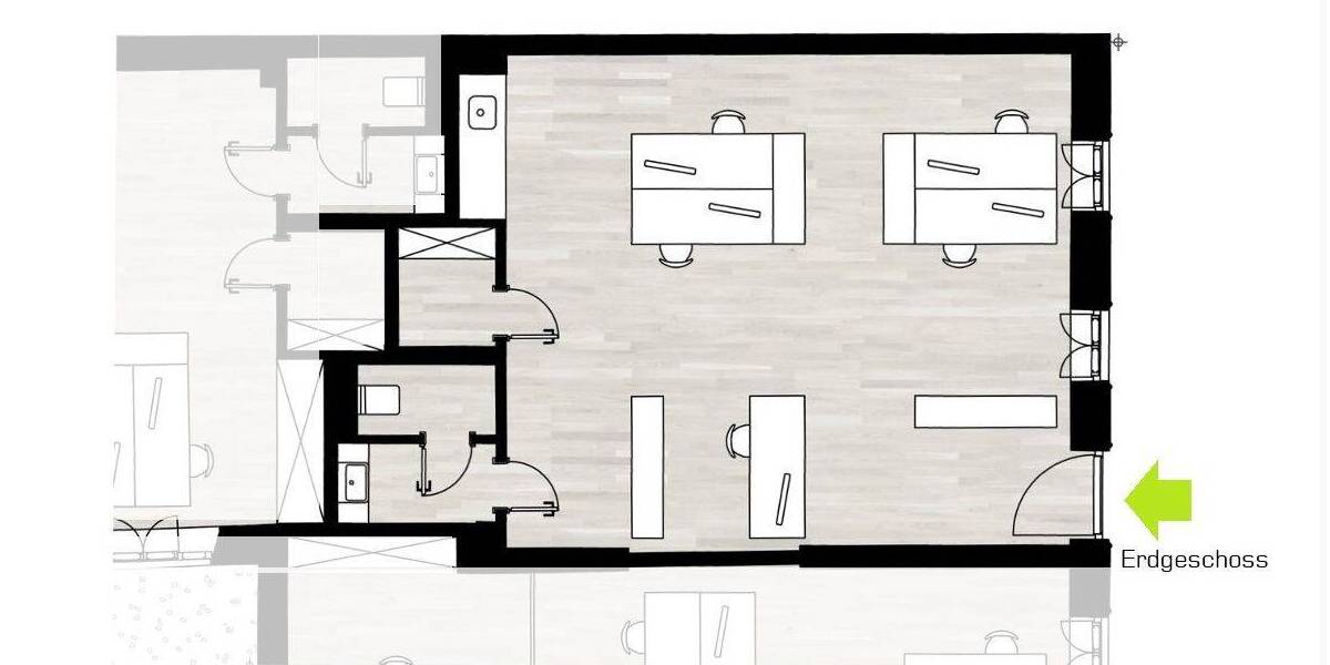 Gewerbeobjekt Erlangen Innenstadt - 2 Zimmer, 51 m&sup2;, 413.120&euro; | Angebot:25802223