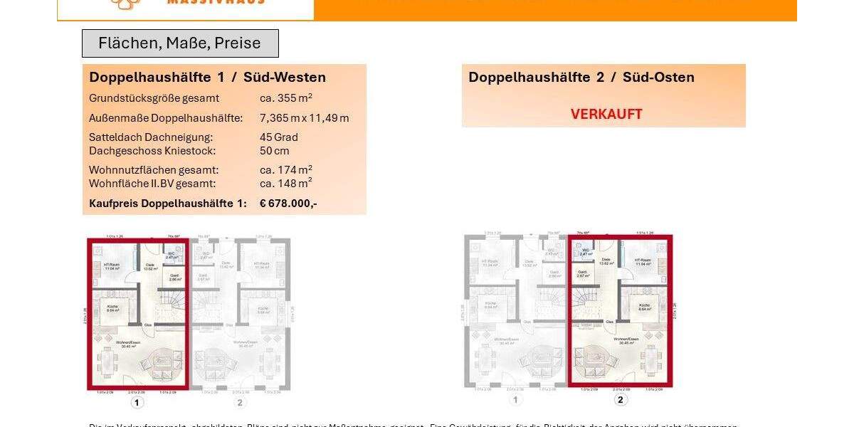 Doppelhaushälfte Eckental Brand - 5 Zimmer, 174 m&sup2;, 678.000&euro; | Angebot:25676402