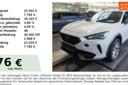 Cupra Formentor 23.550 km 25.950 &euro; Nürnberg 90441