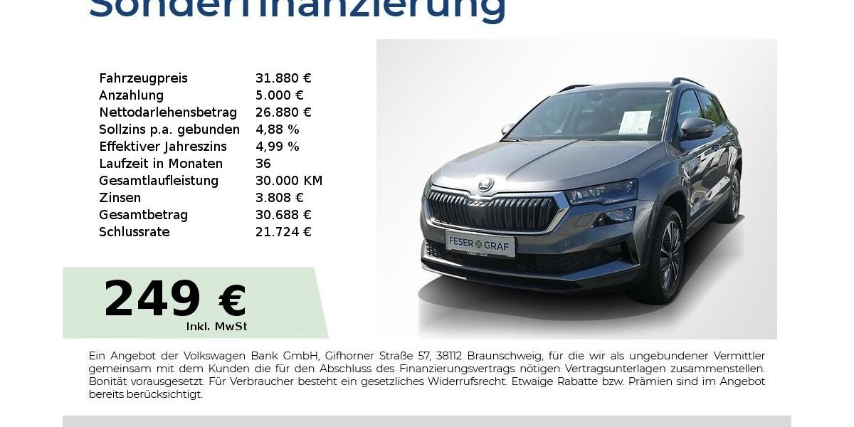 Skoda Karoq 27.250 km 31.880 &euro; Lauf an der Pegnitz 91207