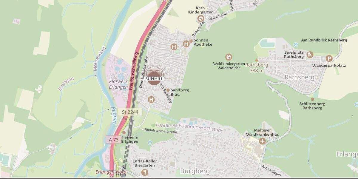 Etagenwohnung Erlangen Burgberg - 3 Zimmer, 80 m&sup2;, 535.000&euro; | Angebot:25671176