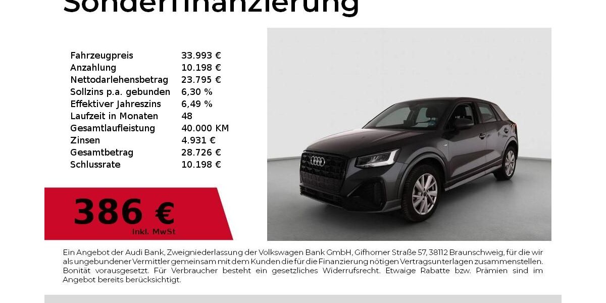 Audi Q2 25.200 km 32.840 &euro; Nürnberg 90411