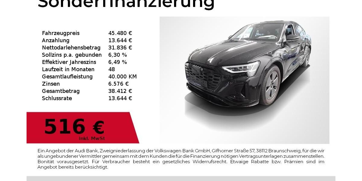 Audi Q8 e-tron 37.400 km 45.480 &euro; Nürnberg 90411