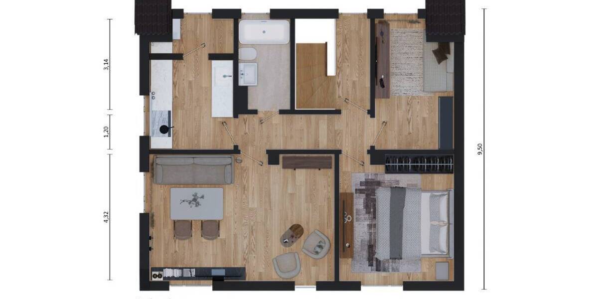 Etagenwohnung Stein - 3 Zimmer, 75 m&sup2;, 219.000&euro; | Angebot:26672624