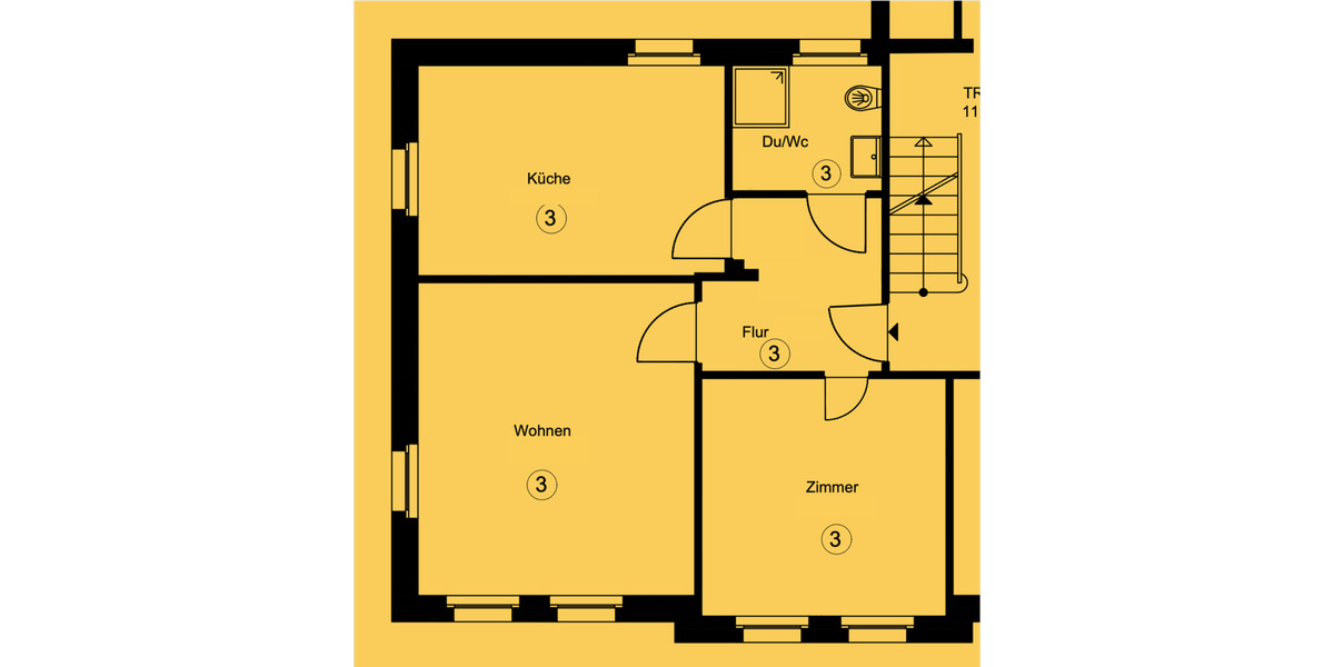 Etagenwohnung Nürnberg Gibitzenhof - 2.5 Zimmer, 56 m&sup2;, 800&euro; | Angebot:25403420