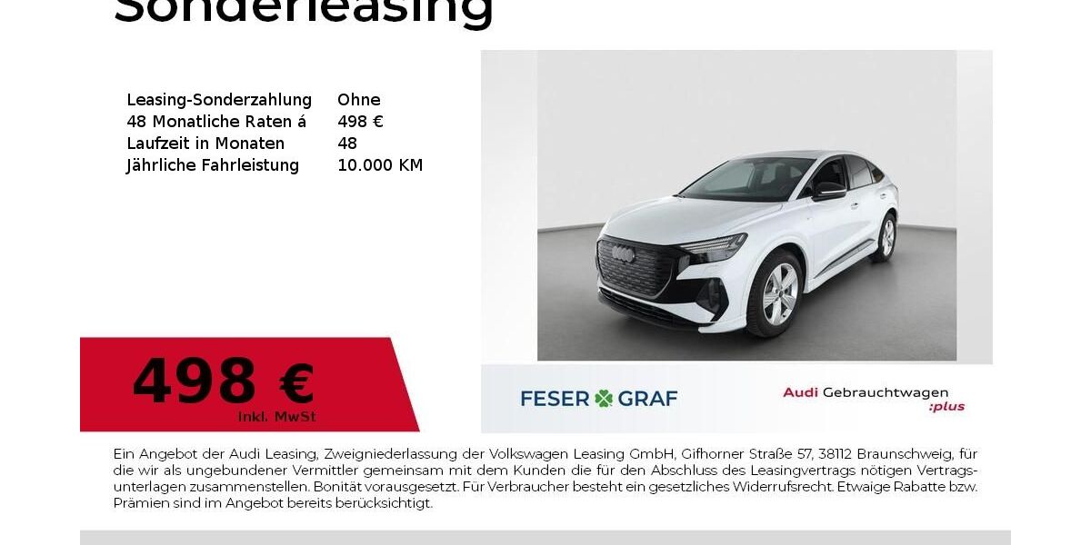 Audi Q4 e-tron 5.900 km 53.443 &euro; Nürnberg 90411