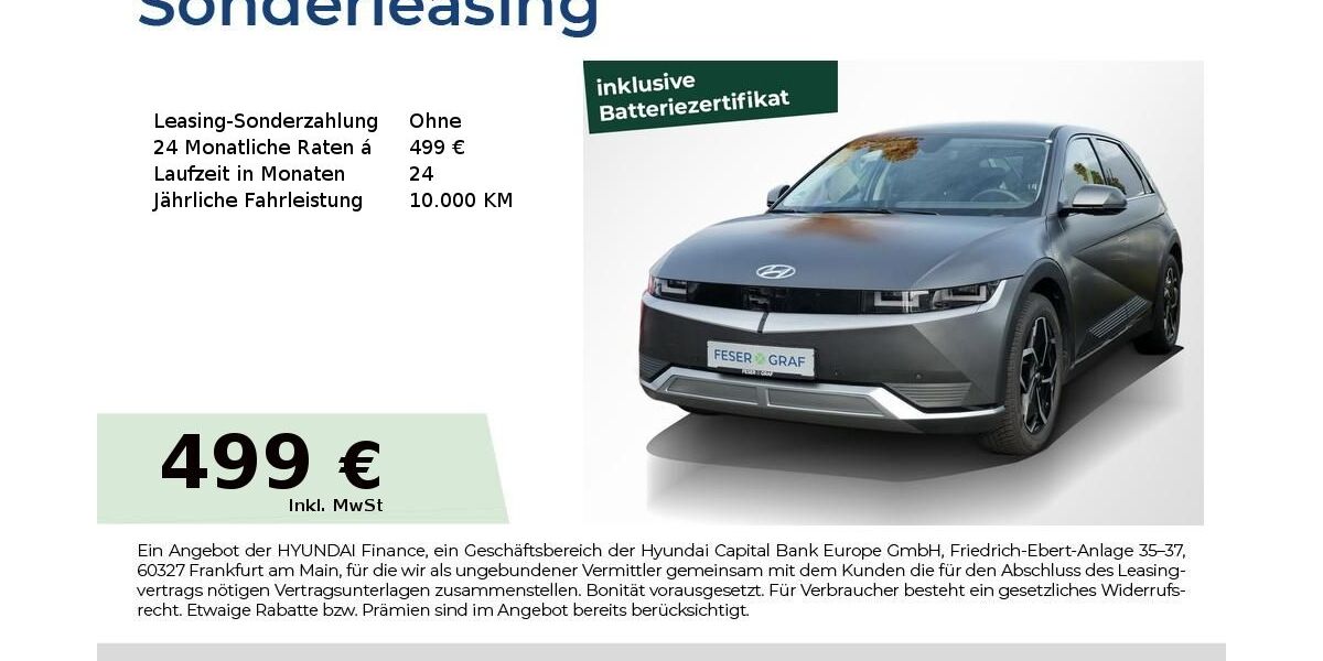 Hyundai IONIQ 5 19.165 km 33.990 &euro; Fürth 90763