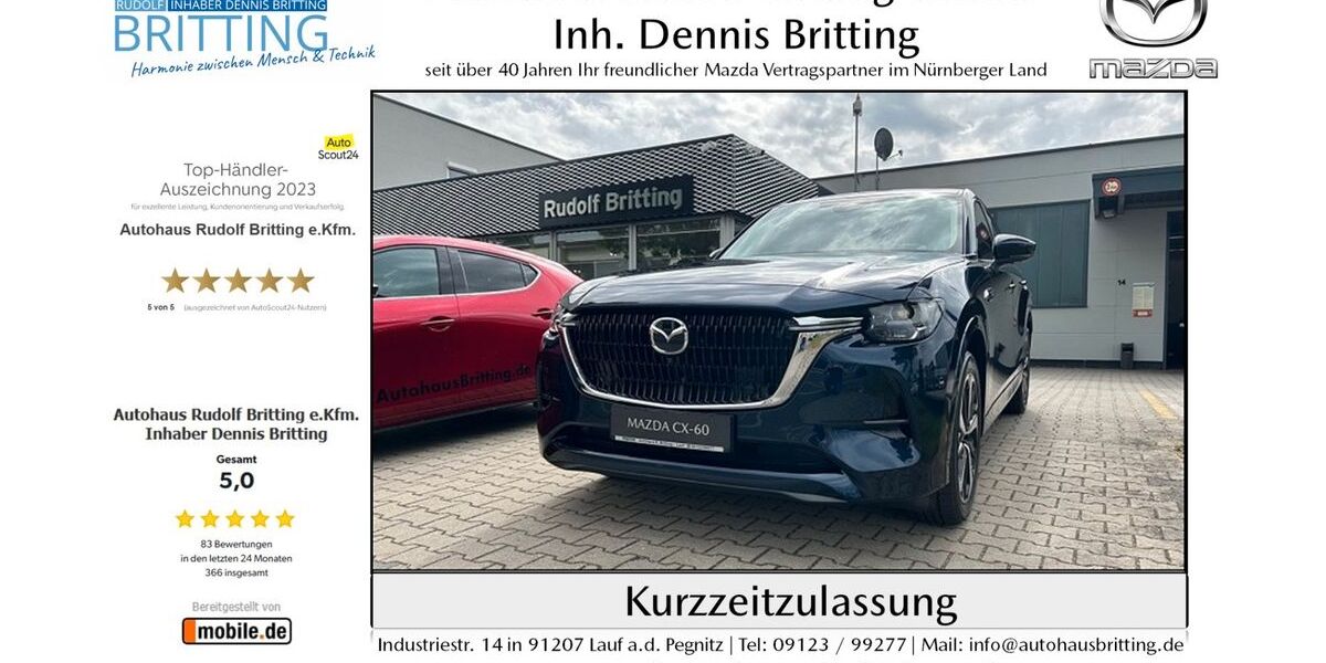 Mazda CX-60 8.000 km 54.390 &euro; Lauf 91207