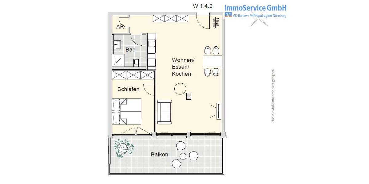 Etagenwohnung Nürnberg Herrnhütte - 2 Zimmer, 73 m&sup2;, 445.475&euro; | Angebot:19154031