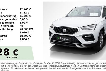 Seat Ateca 26.750 km 22.440 &euro; Nürnberg 90431