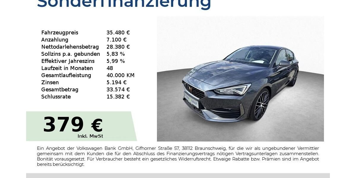 Cupra Leon 9.990 km 35.480 &euro; Schwabach 91126