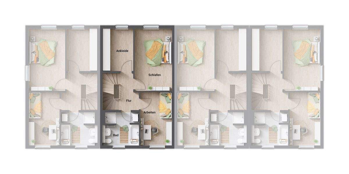 Reihenmittelhaus Forchheim - 5 Zimmer, 141 m&sup2;, 589.324&euro; | Angebot:25734203