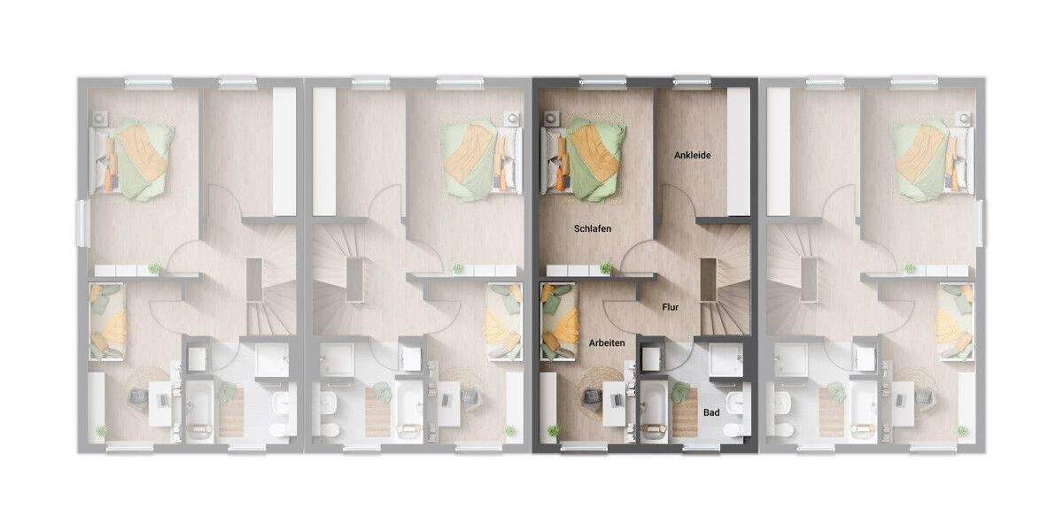 Reihenmittelhaus Forchheim - 5 Zimmer, 141 m&sup2;, 589.324&euro; | Angebot:25681345