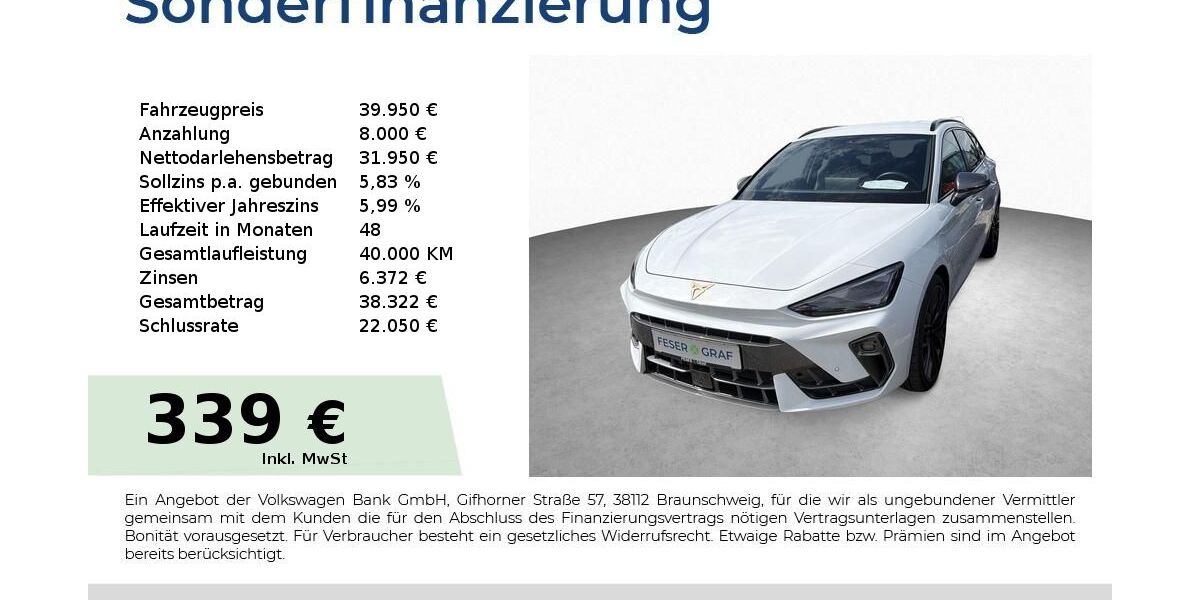 Cupra Leon 16.700 km 35.950 &euro; Schwabach 91126