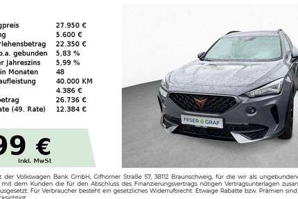 Cupra Formentor 36.200 km 27.950 &euro; Schwabach 91126