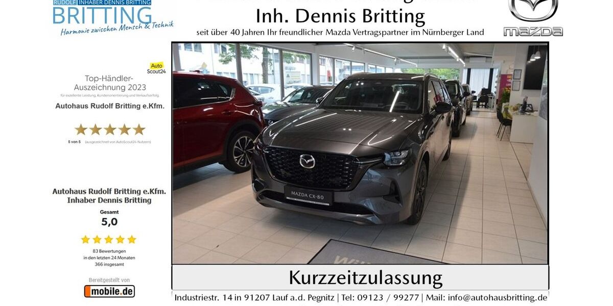 Mazda CX-80 7.000 km 59.890 &euro; Lauf 91207