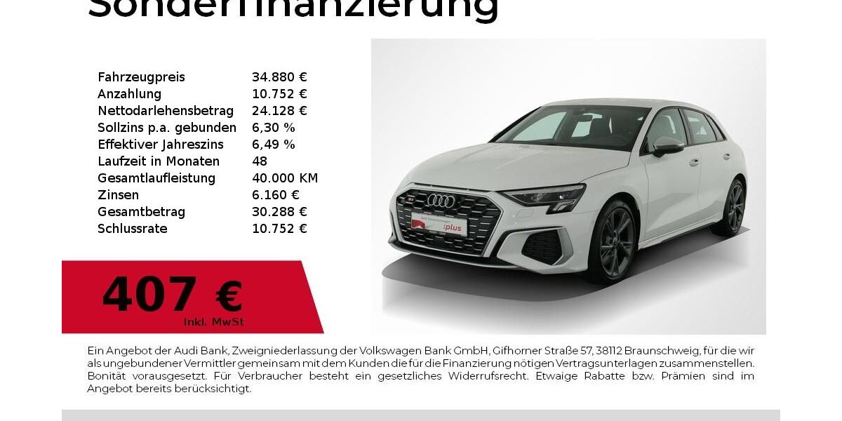 Audi S3 13.500 km 34.880 &euro; Nürnberg 90411