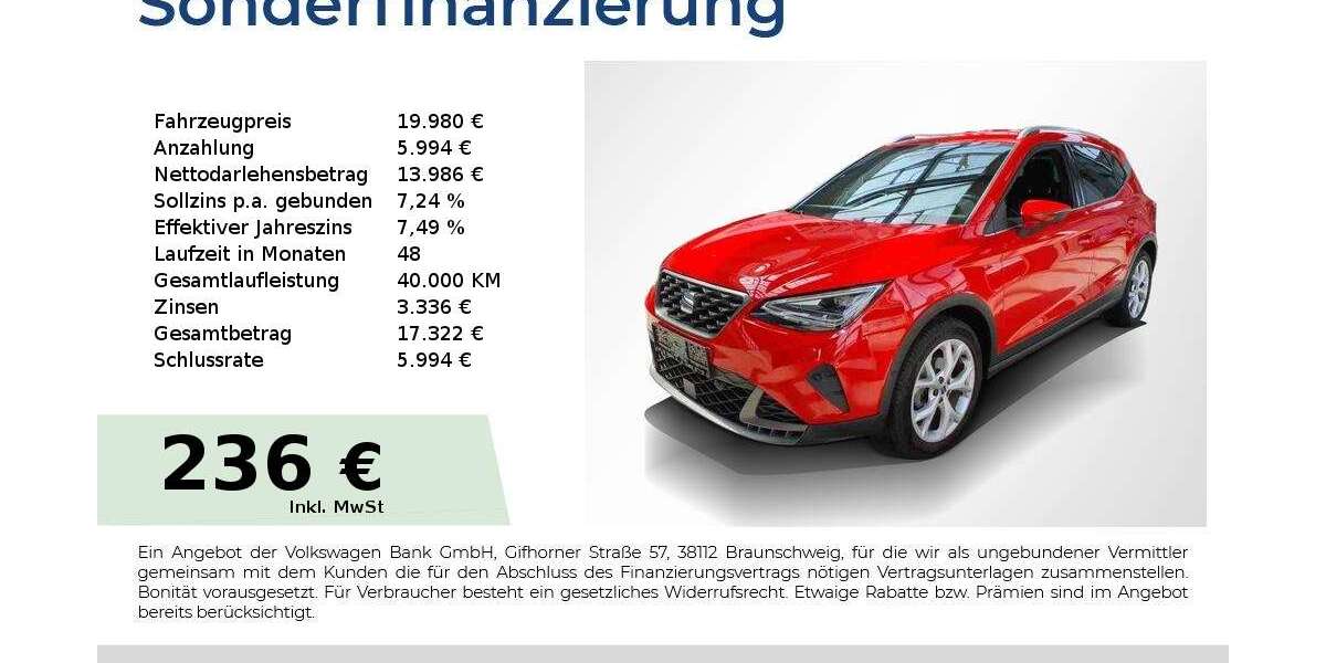 Seat Arona 32.250 km 19.980 &euro; Nürnberg 90441