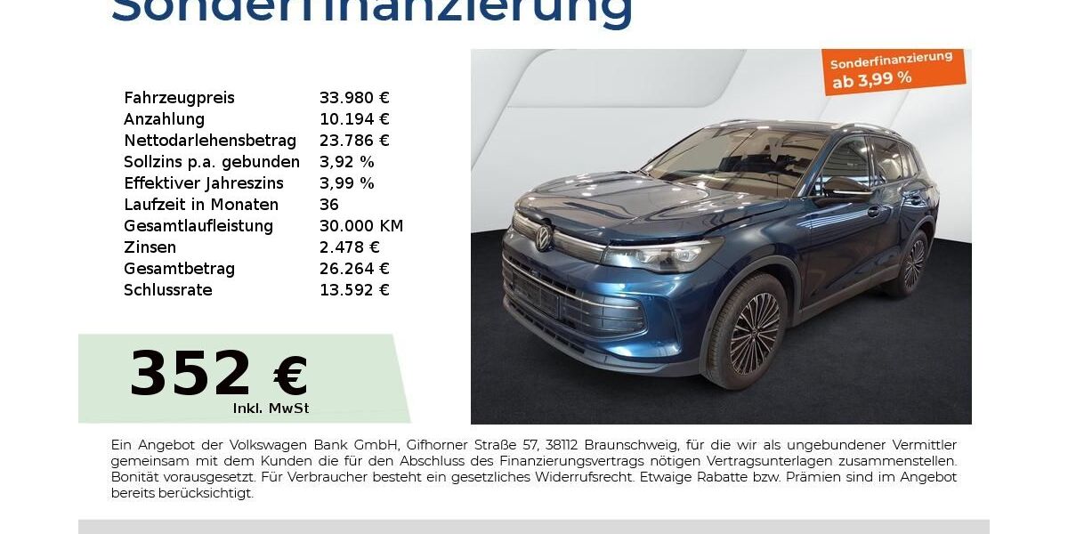 VW Tiguan 25.626 km 33.980 &euro; Fürth 90763