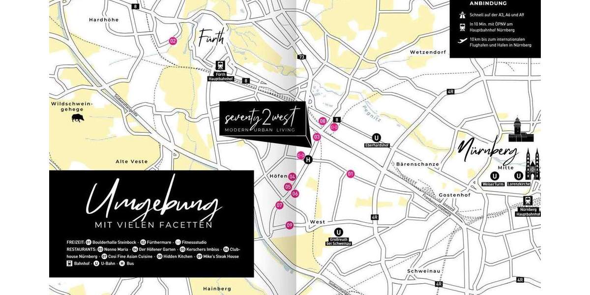 Etagenwohnung Nürnberg Höfen - 2 Zimmer, 74 m&sup2;, 500.000&euro; | Angebot:25899053