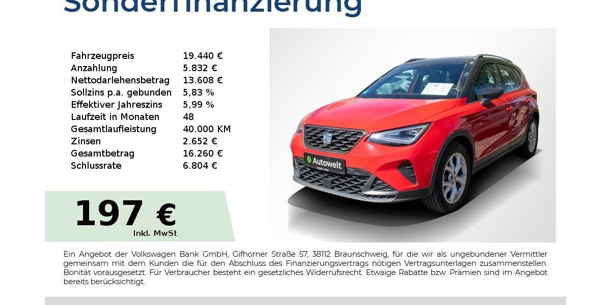 Seat Arona 23.350 km 19.440 &euro; Nürnberg 90431
