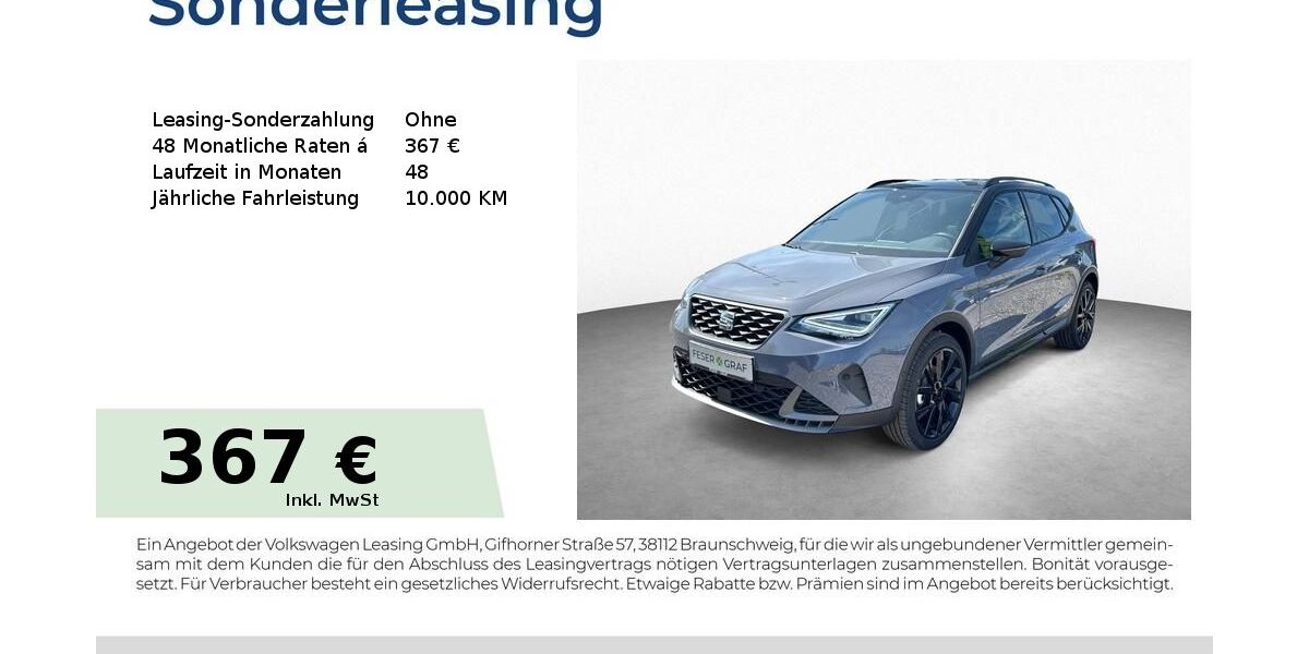 Seat Arona 9.990 km 29.480 &euro; Schwabach 91126