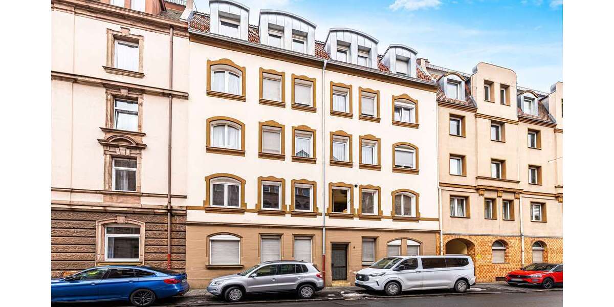 Etagenwohnung Nürnberg Gibitzenhof - 2 Zimmer, 52 m&sup2;, 165.000&euro; | Angebot:25438081