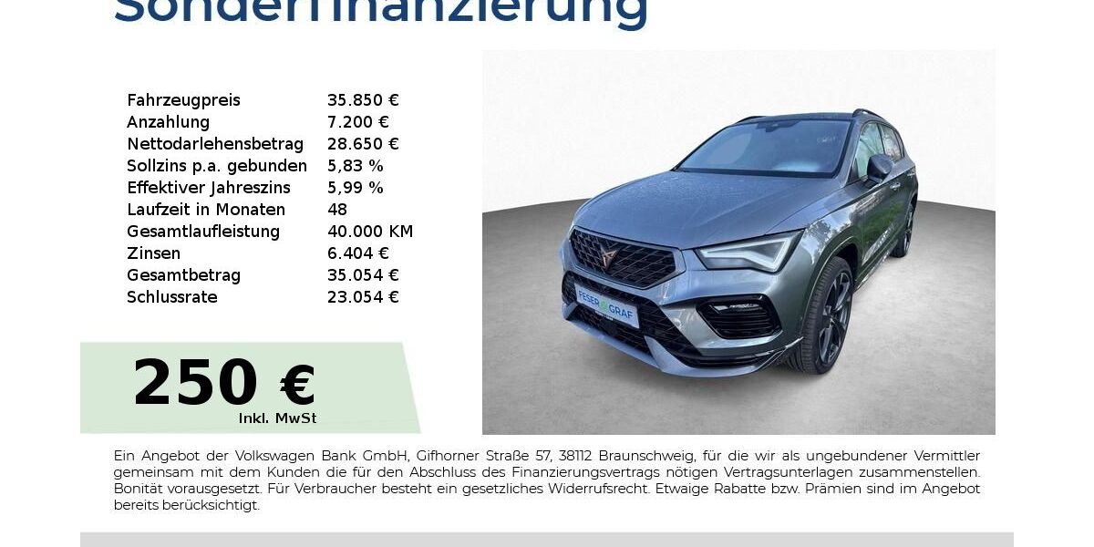 Cupra Ateca 18.700 km 32.950 &euro; Schwabach 91126