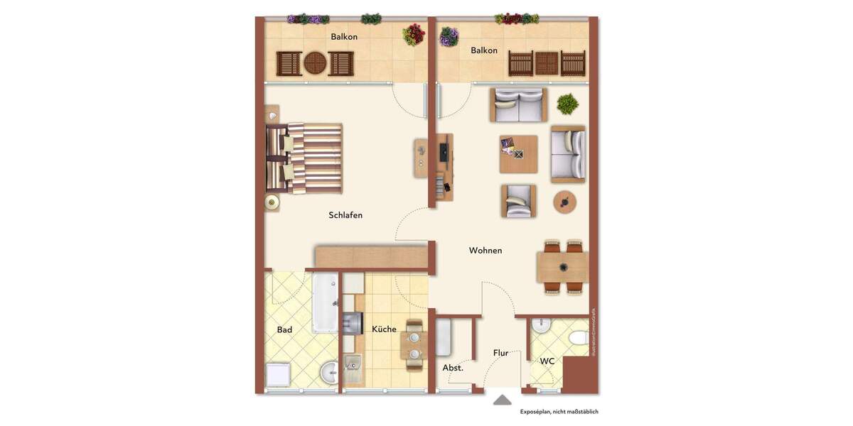 Etagenwohnung Erlangen Erlangen-Nord - 2 Zimmer, 66 m&sup2;, 220.000&euro; | Angebot:25671196