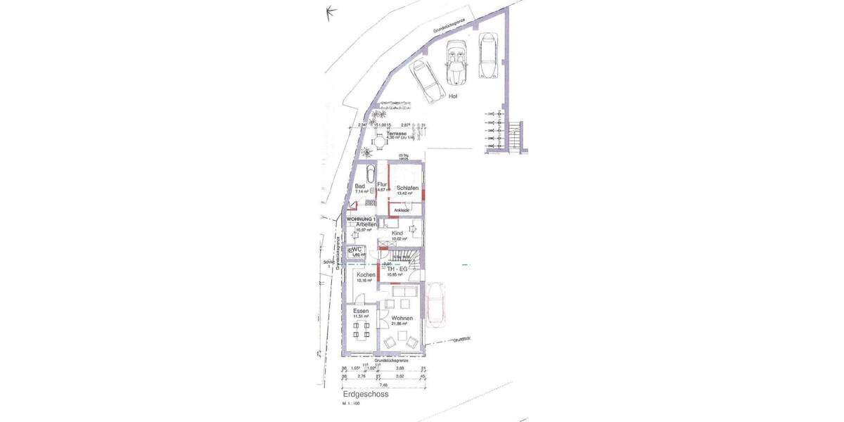 Terrassenwohnung Herzogenaurach - 3 Zimmer, 99 m&sup2;, 1.050&euro; | Angebot:25697894