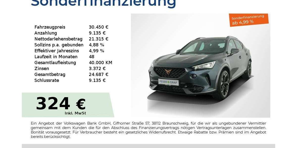 Cupra Formentor 28.450 km 29.880 &euro; Nürnberg 90441