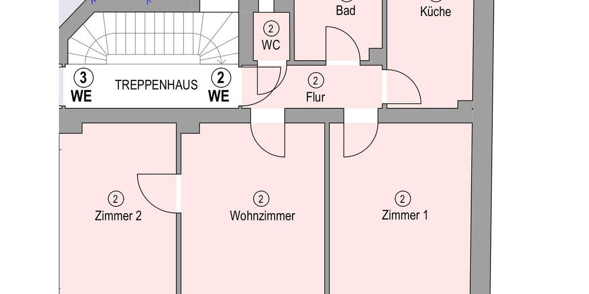 Etagenwohnung Fürth Südstadt - 3 Zimmer, 73 m&sup2;, 2.700&euro; | Angebot:26611681